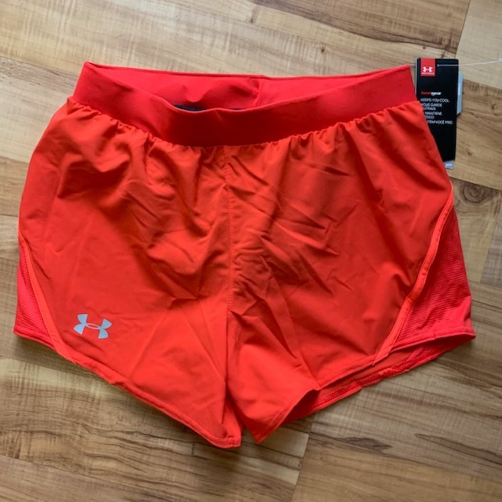 NWT Under Armour Mileage 2.0 red running shorts XS